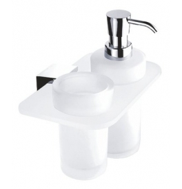 Soap Dispenser with cup for toothbrushs IXI NIMCO KIBO Ki X3-5K31W-26