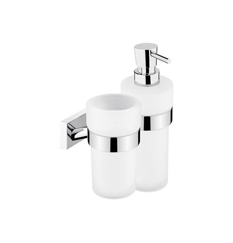 Cup for toothbrushs and Soap Dispenser NIMCO KEIRA KE 2205831W-T-26