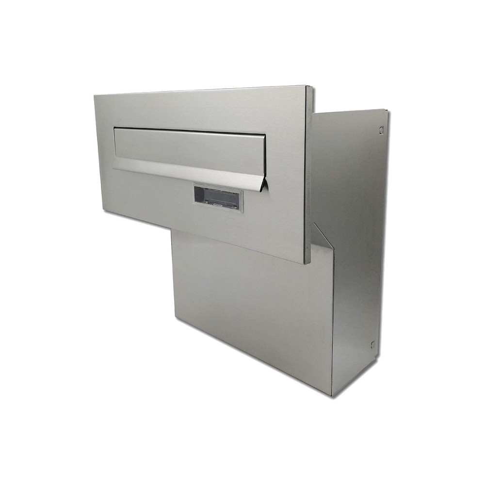 Fence-mounted mailbox X-FEST JAKUB 4 inox