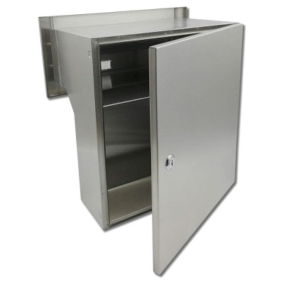Fence-mounted mailbox X-FEST JAKUB 4 inox