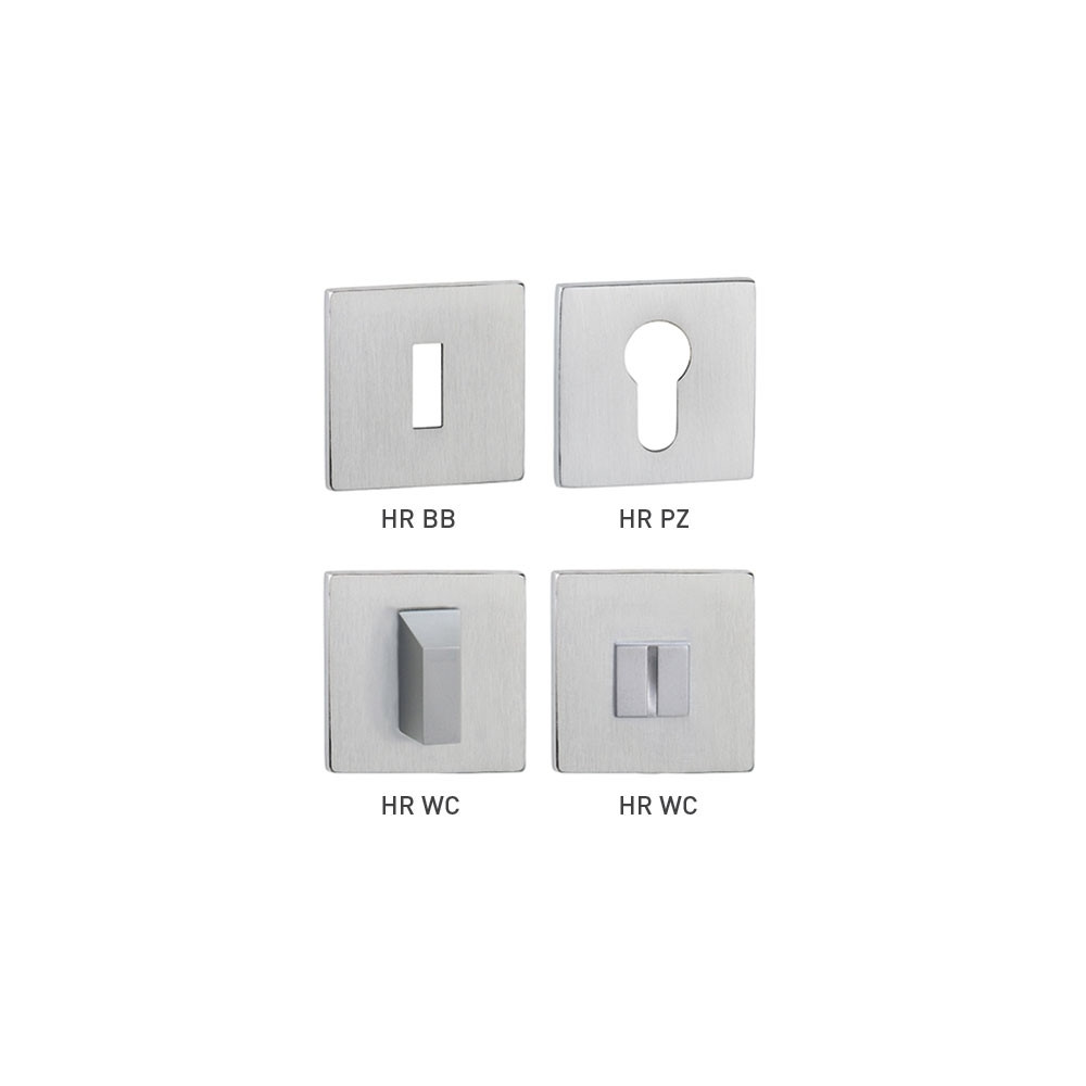 Rosette TUPAI HR - 5 S - Chrom geschliffen