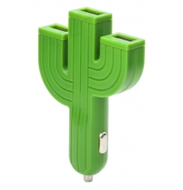 USB nabíječka do auta - kaktus