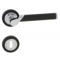Handle LIENBACHER DUKON - BS / OC - Black matt / Polished chrome