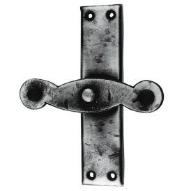 Window handle with mechanism LIENBACHER RUSTIK 402 - Forged gray