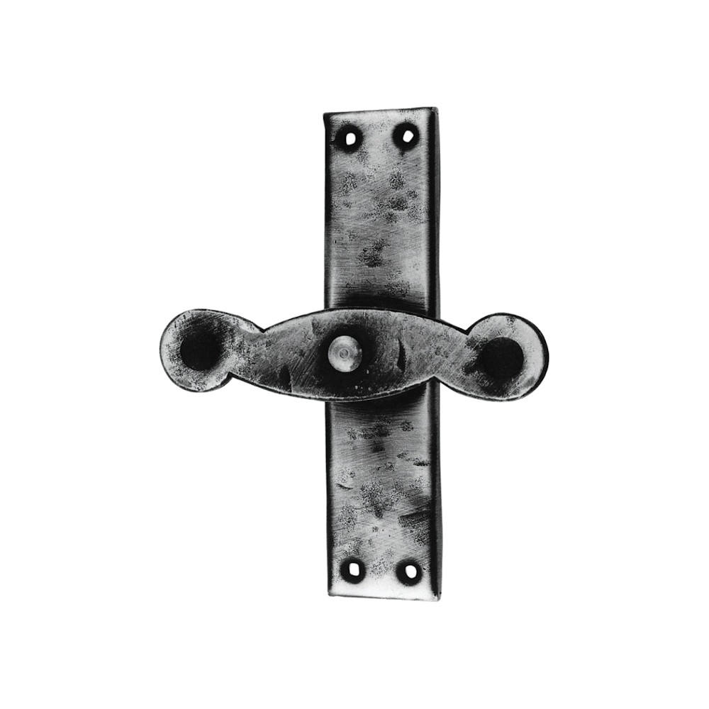 Window handle with mechanism LIENBACHER RUSTIK 402 - Forged gray