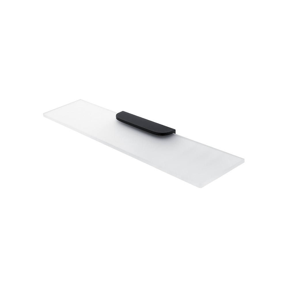 Glass shelf with bracket NIMCO NIKAU BLACK NKC 30091B-60-90