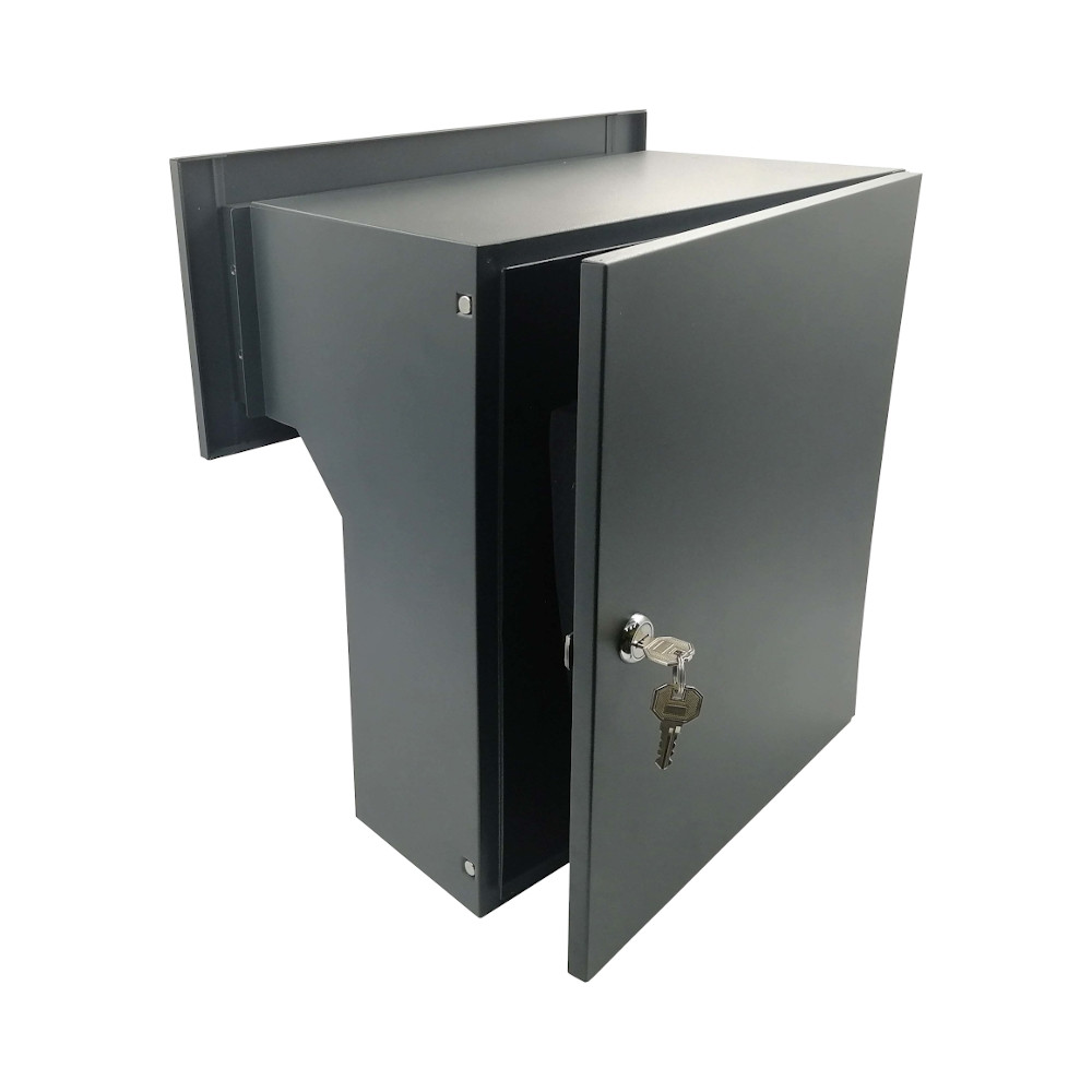 Fence-mounted mailbox X-FEST JAKUB 4 Anthracite