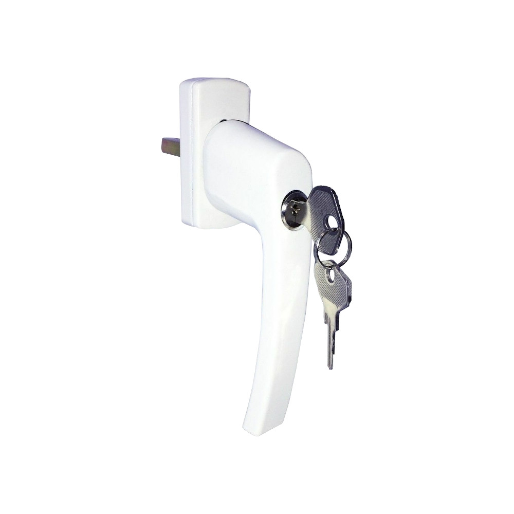 Lockable handle for euro window HR - White