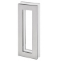 Shell for glass sliding door JNF IN.16.558.A - Brushed stainless steel