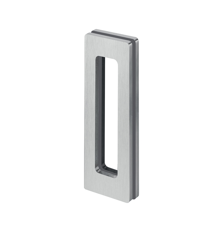 Shell for glass sliding door JNF IN.16.530 - Brushed stainless steel