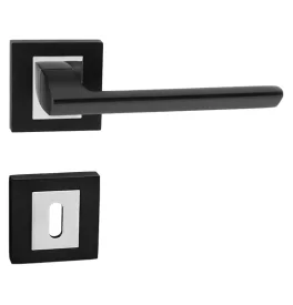 Handle JASPER - HR - Black matt / Polished chrome