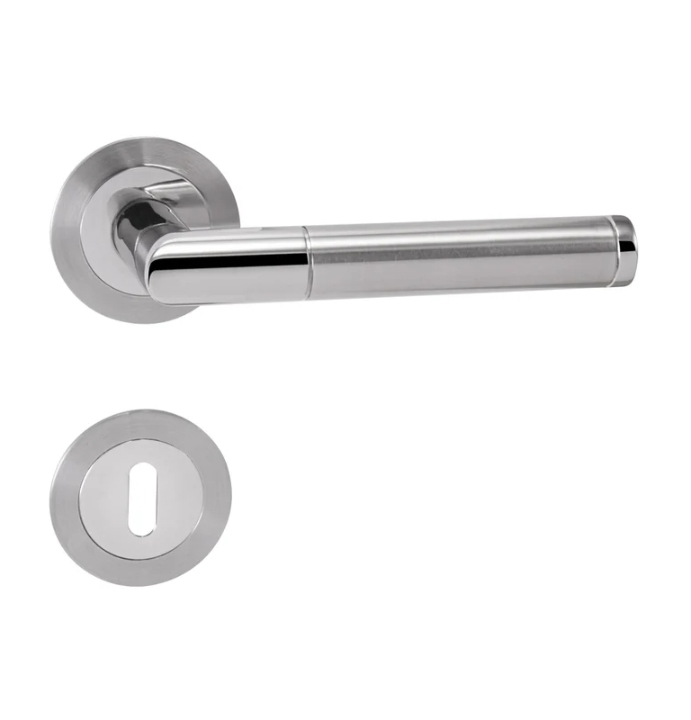 Kilincs PRADO - R 3SM - BN / LN - Szálcsiszolt inox / fényes inox Kilincs PRADO - R 3SM - BN / LN - Szálcsiszolt inox / fényes inox