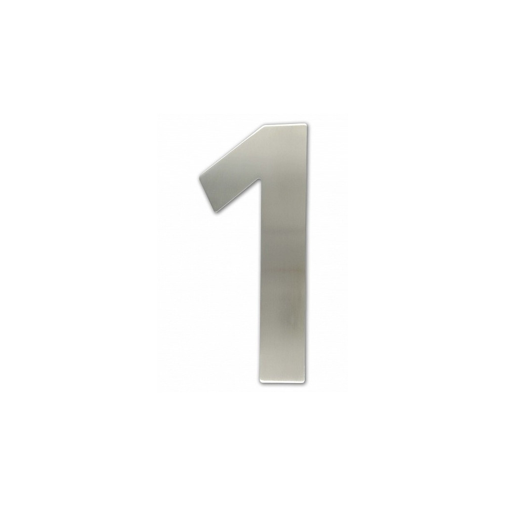 House number 150 mm inox