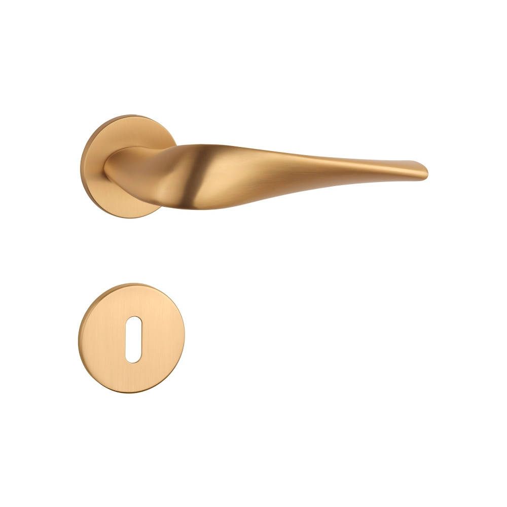 Handle APRILE PETUNIA - R 5S - Brushed brass