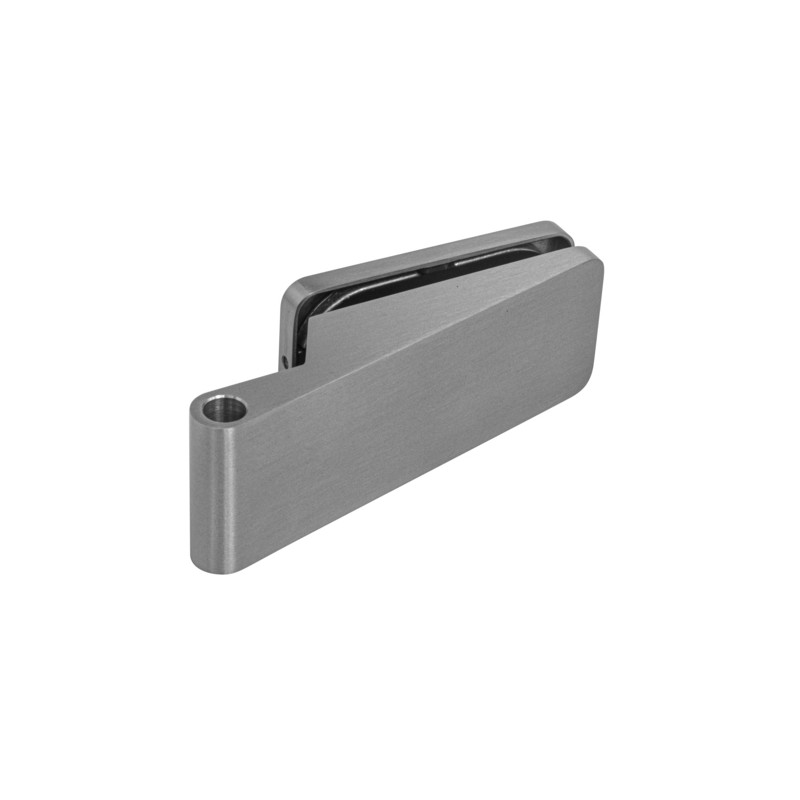 Üvegajtó pánt UNIQUE R8 (vízszintes) - Szálcsiszolt inox
