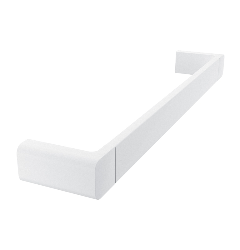 Glass shelf with bracket NIMCO MAYA WHITE 360 mm Glass shelf with bracket NIMCO MAYA WHITE 360 mm