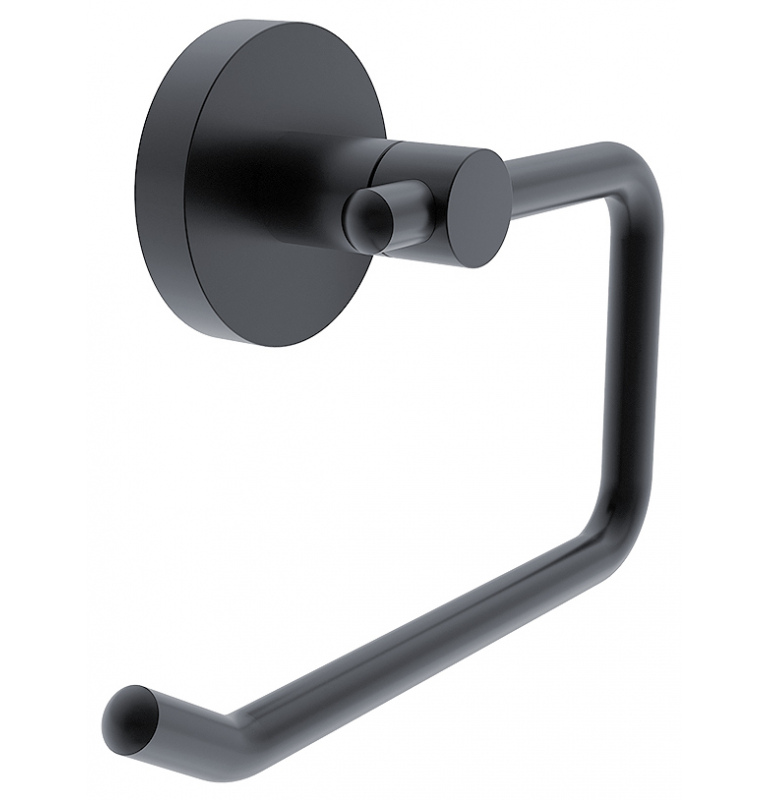 Toilet roll holder without lid NIMCO UNIX BLACK Toilet roll holder without lid NIMCO UNIX BLACK