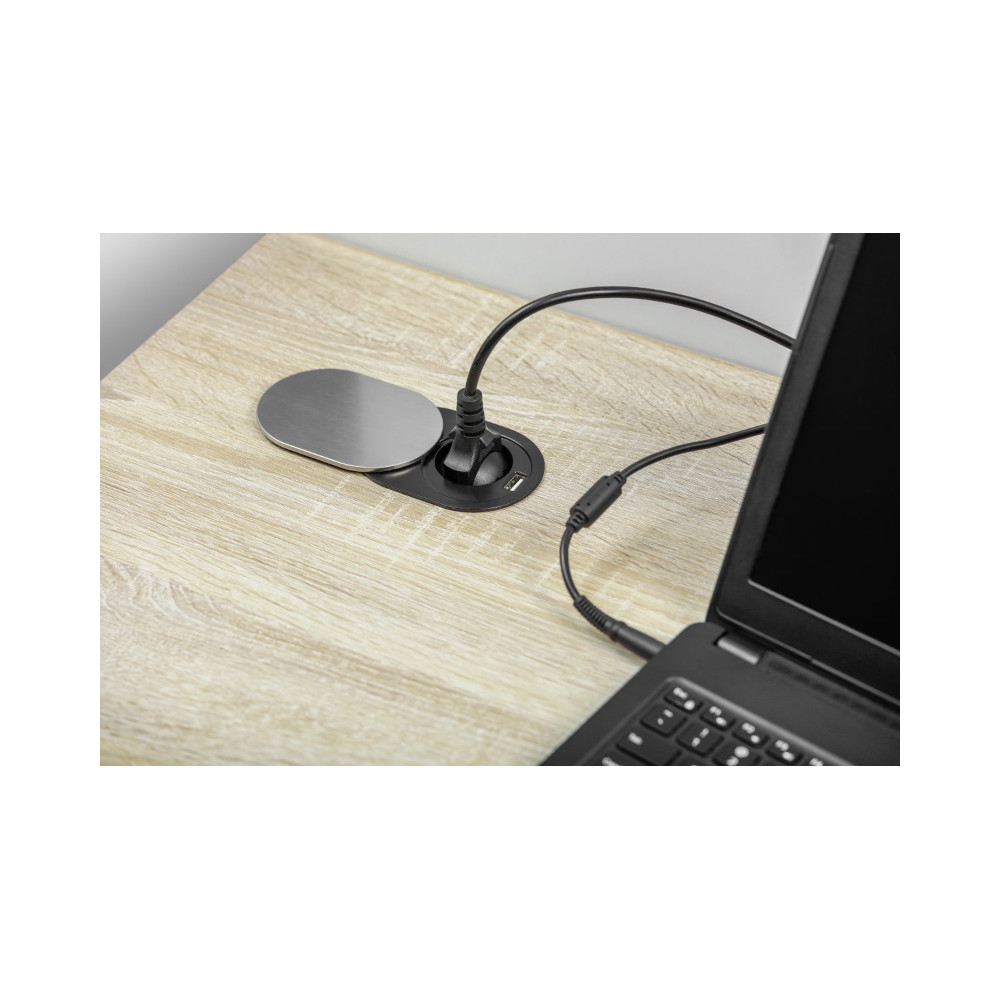 Möbelsteckdose mit USB GTV SLIDE