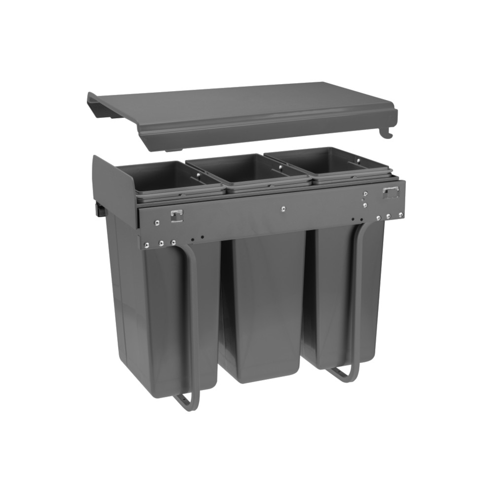 Wysuwany kosz na śmieci GTV - PRACTI ECO 300 (3 x 10 L)