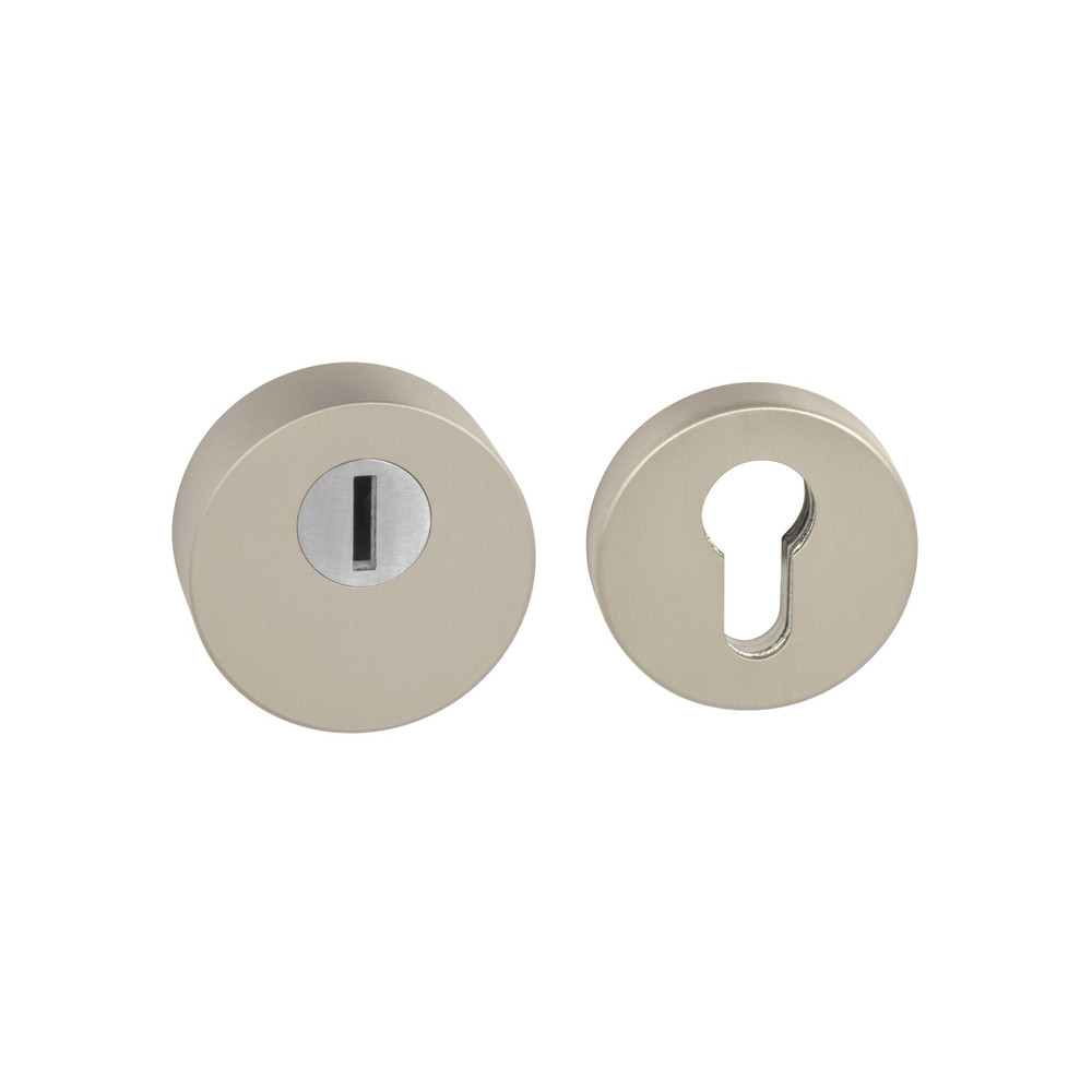 Safety rosette CUBO - R 3232 - Nickel pearl