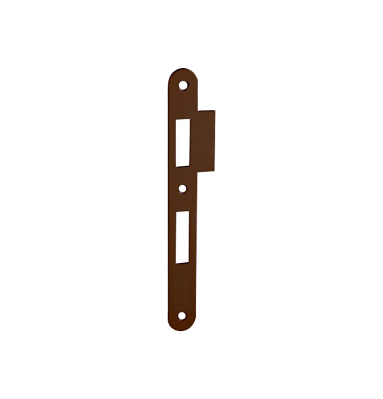 Striker plate AGB F18 with extension - Matt bronze Striker plate AGB F18 with extension - Matt bronze