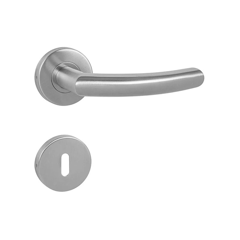 Door handle MP NERO - R - Brushed stainless steel