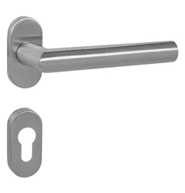 Door handle MPK FAVORIT - UOR - Brushed stainless steel