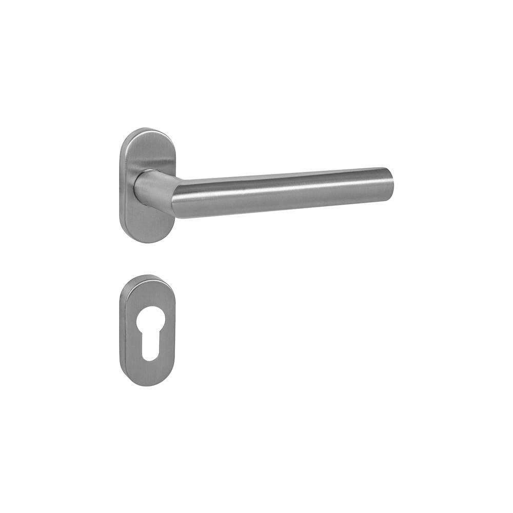 Door handle MPK FAVORIT - UOR - Brushed stainless steel