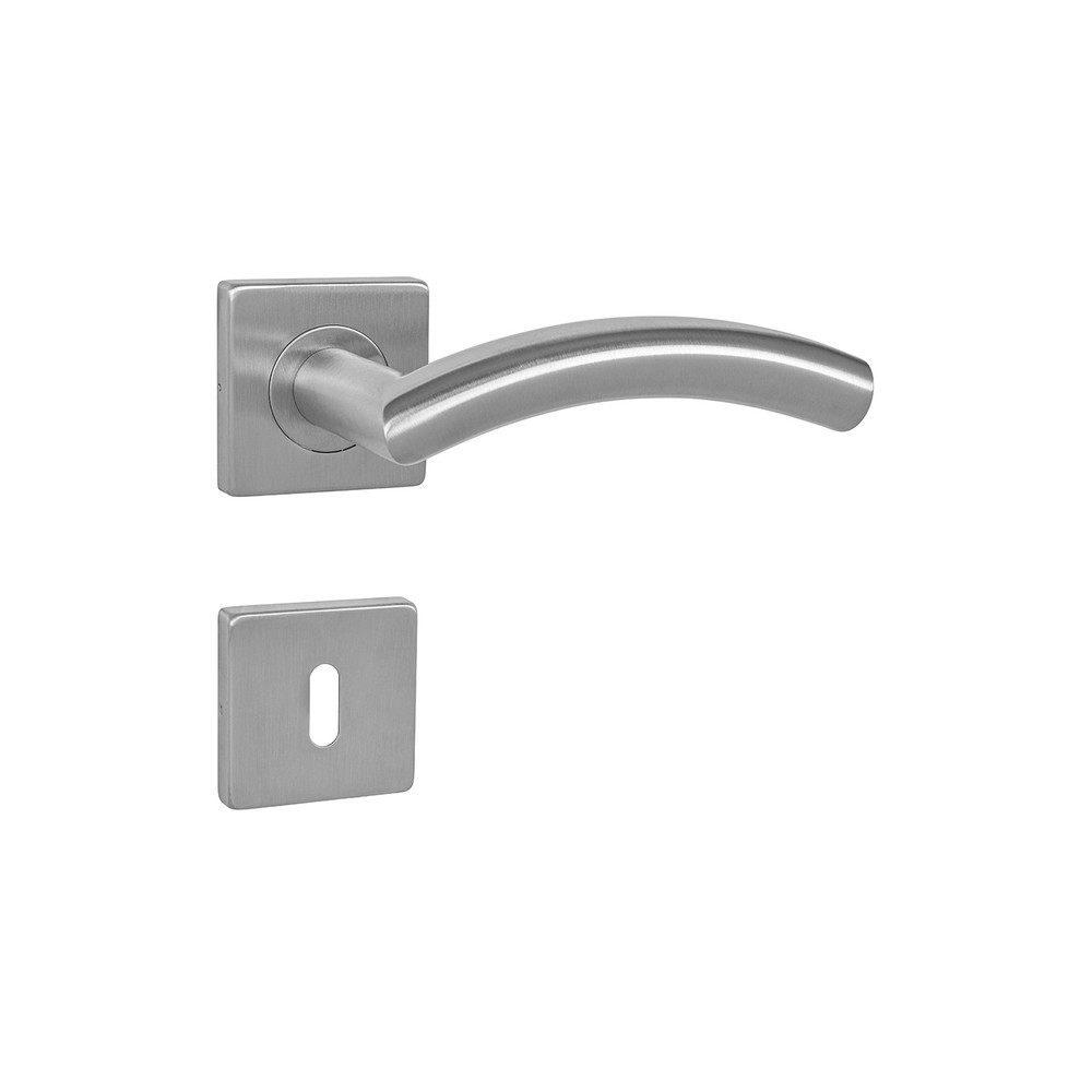 Door handle MP SWING - HR - Brushed stainless steel