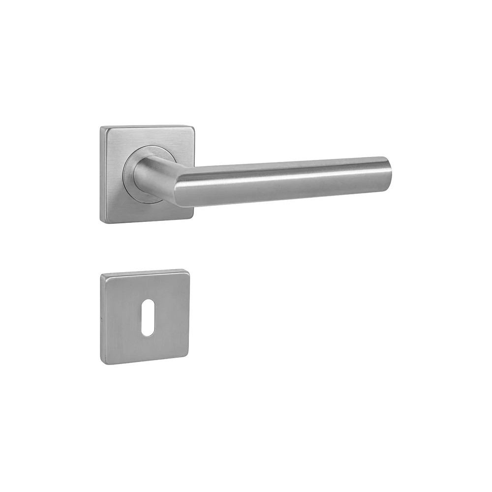 Door handle MP FAVORIT - HR - Brushed stainless steel