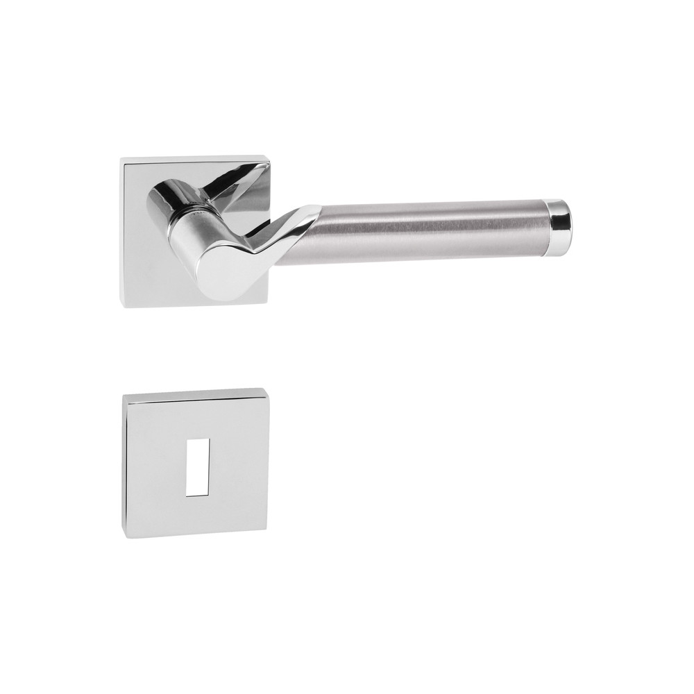 Door handle TUPAI MARENA - HR 794Q - Polished chrome / brushed stainless steel
