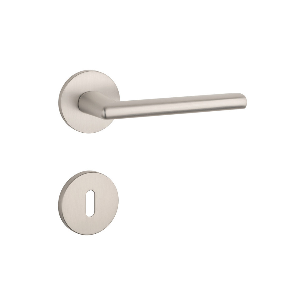 Door handle APRILE KALMIA - R 7S - Nickel matt