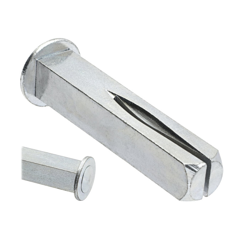 Türgriffspindel für einseitige Drückermontage 8 x 8 mm