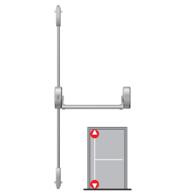 Panikové kování pro jednokřídlé dveře s 2-bodovým vertikálním zajištěním PHA 2000 Panikové kování pro jednokřídlé dveře s 2-bodovým vertikálním zajištěním DORMAKABA PHA 2000