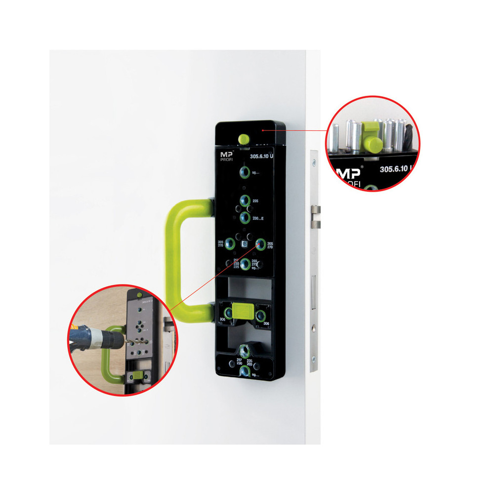 Installation Template for Rosette Door Handles MPK PROFI